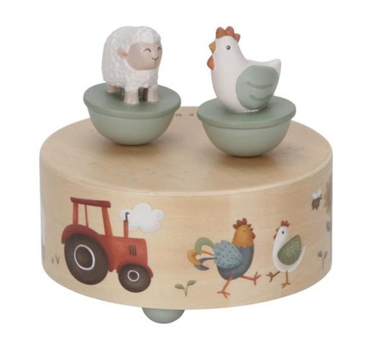 Houten muziekdoosje - Little Farm