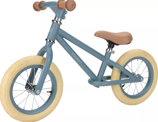 Little Dutch Loopfiets mat blauw