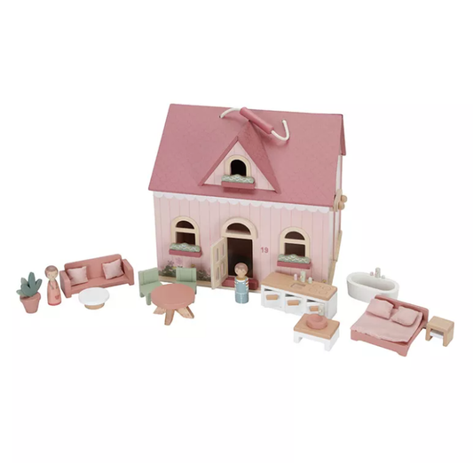 Little Dutch draagbaar houten poppenhuis